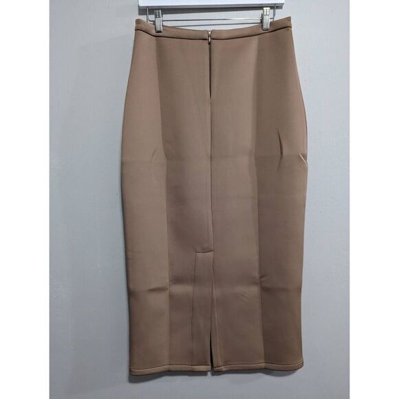 Gracia taupe midi pencil skirt size Small - Picture 5 of 6